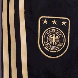 European 3/4 cut Adidas Germany soccer shorts